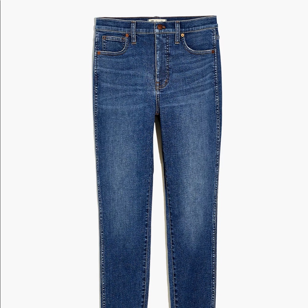 NWT Madewell Tall 10" High-Rise Skinny Crop Jeans in Bradfield Wash - Picture 4 of 5